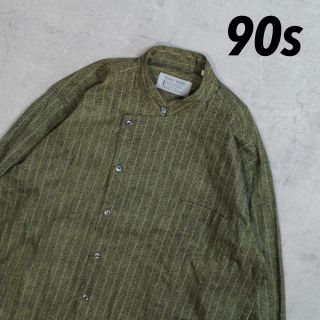 イッセイミヤケ(ISSEY MIYAKE)の90s vintage 変形シャツ アシンメトリー コックシャツ スタンドカラー(シャツ)