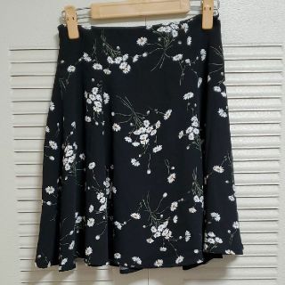 スナイデル(SNIDEL)のsnidel 花柄フレアースカート S(ひざ丈スカート)