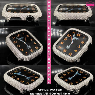 アップルウォッチ(Apple Watch)の40mm44mm用◆アップルウォッチ用キラキラカスタムカバー◆AA2モデル(その他)