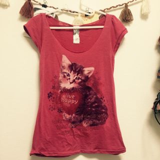 ザラ(ZARA)のねこリアルプリントTシャツ♡(Tシャツ(半袖/袖なし))