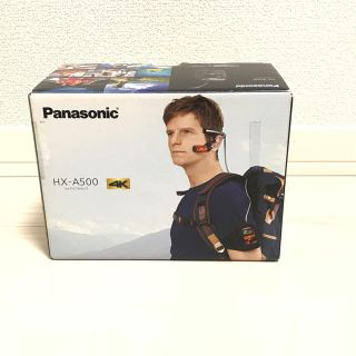 パナソニック(Panasonic)の付属品完備 パナソニック ウェアラブルカメラ グレー HX-A500-H (コンパクトデジタルカメラ)