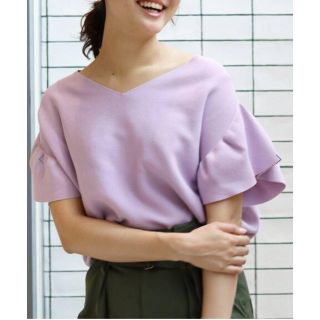 イエナ(IENA)の【Oggi×IENAコラボ】ラッフル袖プルオーバー(ニット/セーター)