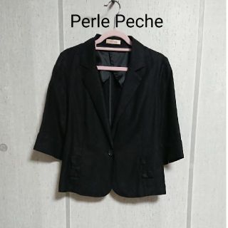 ペルルペッシュ(Perle Peche)のぺルルペッシュ ショートジャケット(テーラードジャケット)