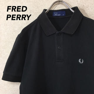 フレッドペリー(FRED PERRY)のフレッドペリー ポロシャツ 半袖 古着 ワンポイント メンズ レディース M 黒(ポロシャツ)