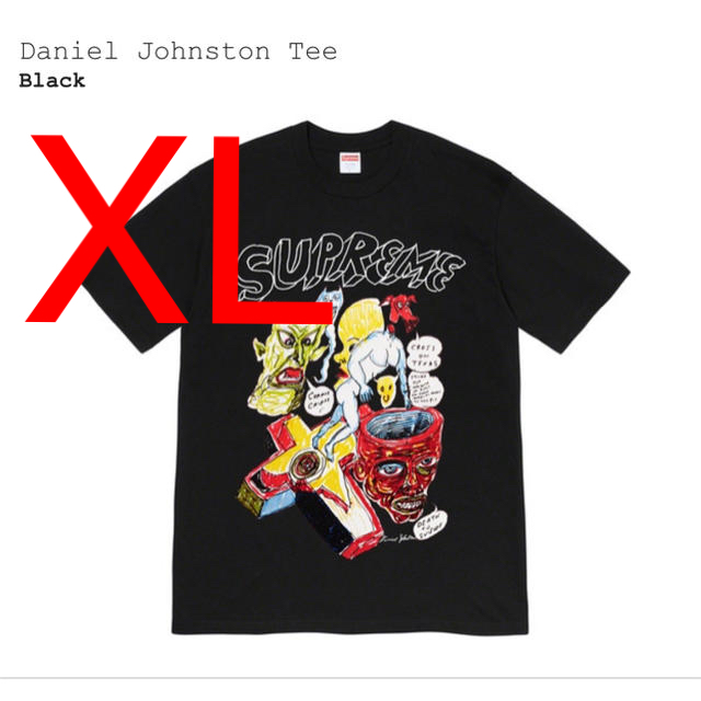 supreme dainel johnston tee ブラック　XL