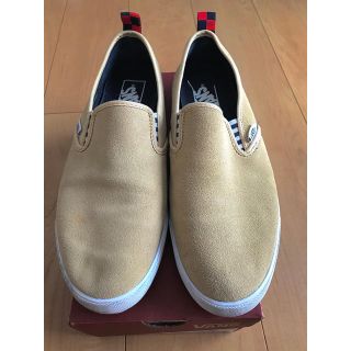 ヴァンズ(VANS)のvans スリッポン　カーキ・ベージュ(スリッポン/モカシン)