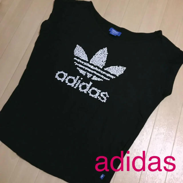 adidas(アディダス)のロゴワイドネックＴシャツ(adidas) レディースのトップス(Tシャツ(半袖/袖なし))の商品写真