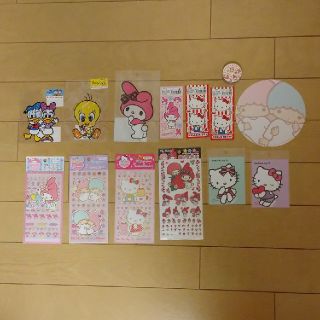 サンリオ ハローキティ マイメロディシール他 まとめ売り(キャラクターグッズ)