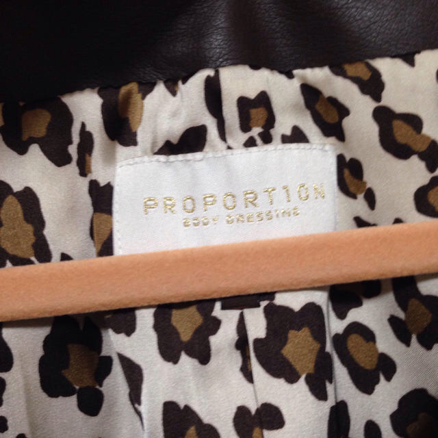 PROPORTION BODY DRESSING(プロポーションボディドレッシング)のプロポ レザージャケット♡ レディースのジャケット/アウター(ノーカラージャケット)の商品写真