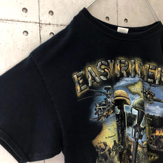 GILDAN(ギルタン)の【超レア】ギルダン プリント Tシャツ EASYRIDERS ミリタリー メンズのトップス(Tシャツ/カットソー(半袖/袖なし))の商品写真