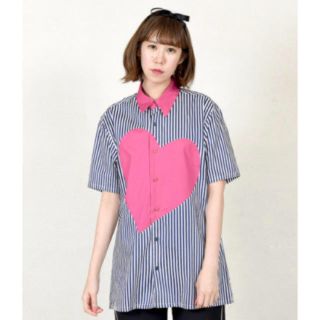 MILKBOY HEART SHIRTS  ストライプ ハート シャツ