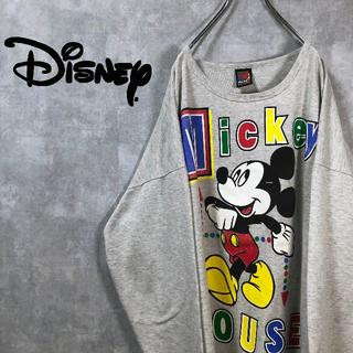ディズニー(Disney)のDisney US輸入 ゆるだぼ ビックサイズ デカロゴ ロングシャツ(Tシャツ/カットソー(七分/長袖))