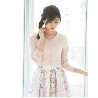 トッコ(tocco)のtocco closet ﾆｯﾄﾐﾆ丈ｶｰﾃﾞｨｶﾞﾝ ﾗｲﾄﾋﾟﾝｸ(カーディガン)