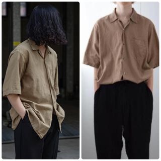 comoli  ベタシャン オープンカラーシャツ　20SS