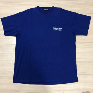 バレンシアガ Tシャツ・カットソー(メンズ)（ブルー・ネイビー/青色系 