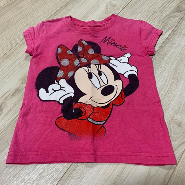Disney(ディズニー)のTシャツ　半袖　XXS ミニーマウス キッズ/ベビー/マタニティのキッズ服女の子用(90cm~)(Tシャツ/カットソー)の商品写真