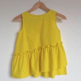 ザラキッズ(ZARA KIDS)の専用　ZARA ノースリーブブラウス152cmイエロー(ブラウス)