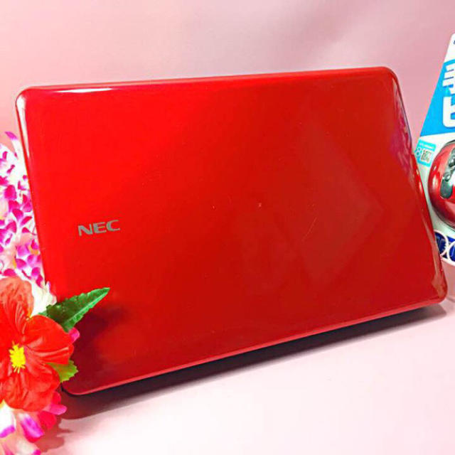 NEC(エヌイーシー)の輝くガーネットレッド❤️DVD作/オフィス/無線❤️320GB/4GB❤️美品 スマホ/家電/カメラのPC/タブレット(ノートPC)の商品写真