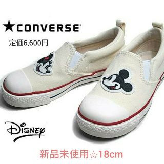 コンバース(CONVERSE)のミキの耳様専用✩新品✩コンバース ミッキー&ミニーコラボスニーカー スリッポン(スニーカー)