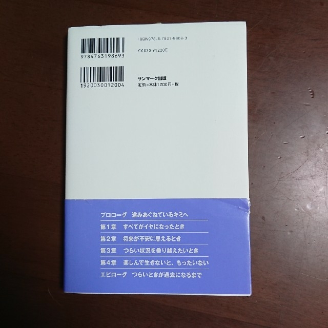 サンマーク出版(サンマークシュッパン)の【値下げ】つらいときに読む本 エンタメ/ホビーの本(住まい/暮らし/子育て)の商品写真