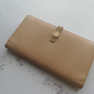 シャネル(CHANEL)の【美品♡】CHANEL♡ベージュ長財布(長財布)