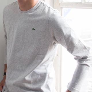 LACOSTE - ラコステ LACOSTE メンズ ロングTシャツ グレーの通販 by ...