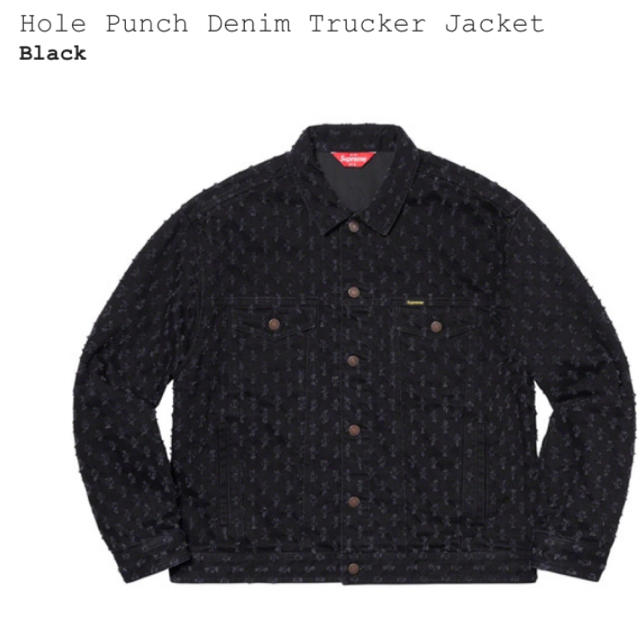 Supreme Hole Punch Denim Trucker JacketBlackSIZE