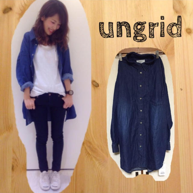 ungrid♡テンセルデニムシャツワンピ