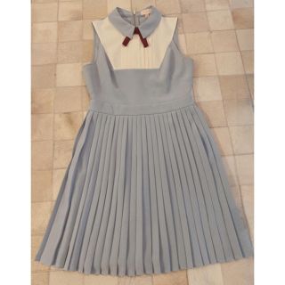 テッドベイカー(TED BAKER)のTED BAKER♡ブループリーツワンピース(ひざ丈ワンピース)