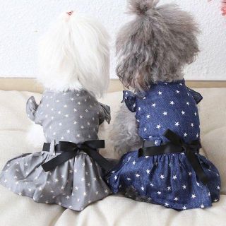 0256-3犬服　ドッグウェア　春服小型犬2020新品ワンピースドレス(犬)