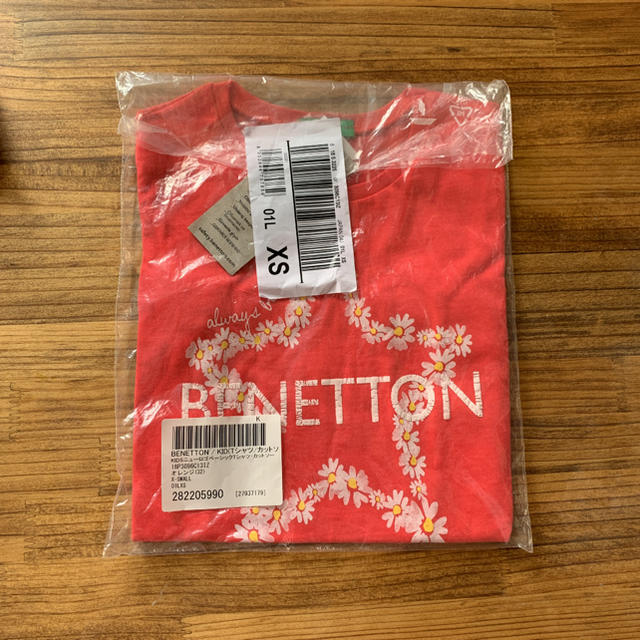 BENETTON(ベネトン)のベネトン  キッズ Tシャツ 女の子  ピンク  110 キッズ/ベビー/マタニティのキッズ服女の子用(90cm~)(Tシャツ/カットソー)の商品写真