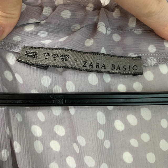 ZARA(ザラ)のザラ　シフォン　トップス　春夏 レディースのトップス(シャツ/ブラウス(半袖/袖なし))の商品写真