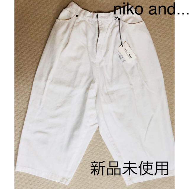 niko and...(ニコアンド)のちはるん様 専用  nikoand... ワイドデニムパンツ チェックパンツ レディースのパンツ(デニム/ジーンズ)の商品写真