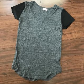 ザラ(ZARA)の値下げ　ZARA ＶネックTシャツ　L(Tシャツ(半袖/袖なし))