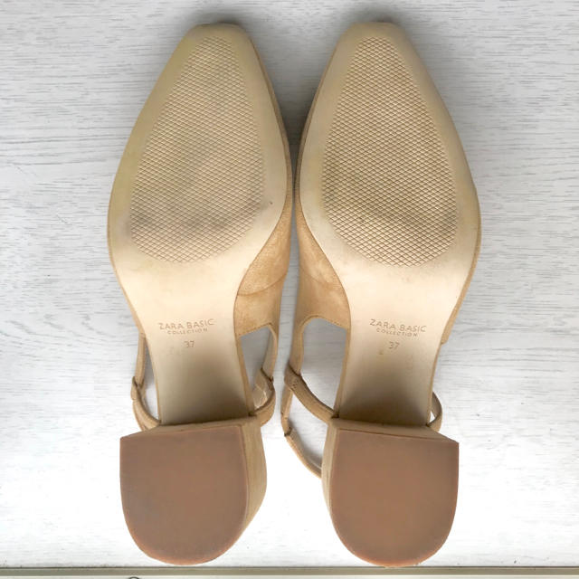 ZARA(ザラ)のザラ　ベージュサンダル　37 美品 レディースの靴/シューズ(ハイヒール/パンプス)の商品写真