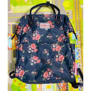 キャスキッドソン(Cath Kidston)の新品◇キャスキッドソン バックパック◇リュック/ネイビー/花柄/ピンク/バッグ(リュック/バックパック)