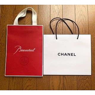 バカラ(Baccarat)の未使用 バカラ CHANEL のショッパー 2枚セット(ショップ袋)