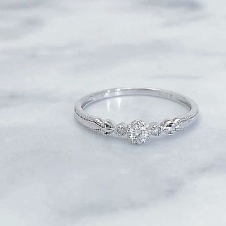 スタージュエリー(STAR JEWELRY)の美品 K10 ダイヤモンドリング ジュエリーショップ購入(リング(指輪))