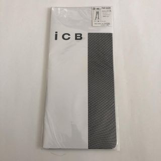 アイシービー(ICB)のひざ下ストッキング　iCB  黒　ダイヤ柄(タイツ/ストッキング)