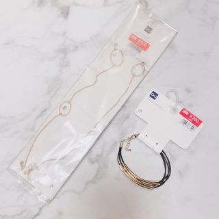 ジーユー(GU)の【新品】GU＊ネックレス・ブレスレットセット(ネックレス)