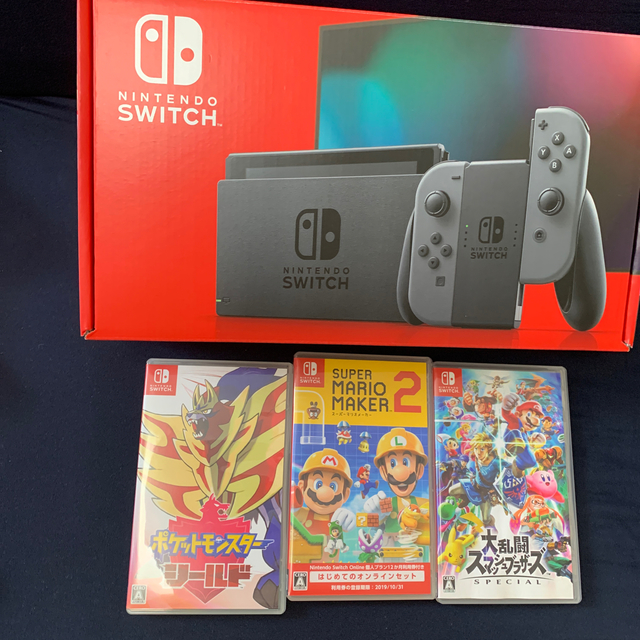 【大幅値下げ】Nintendo Switch 本体 グレー ＋ソフト3点