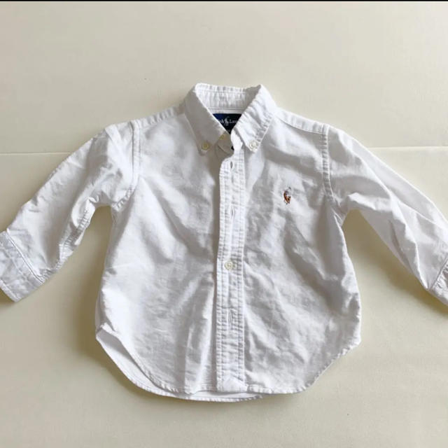 Ralph Lauren(ラルフローレン)のラルフ定番白シャツ キッズ/ベビー/マタニティのベビー服(~85cm)(シャツ/カットソー)の商品写真