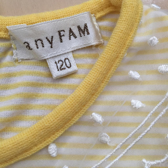 anyFAM(エニィファム)のエニファム anyFAM Tシャツ 半袖 120 キッズ/ベビー/マタニティのキッズ服女の子用(90cm~)(Tシャツ/カットソー)の商品写真