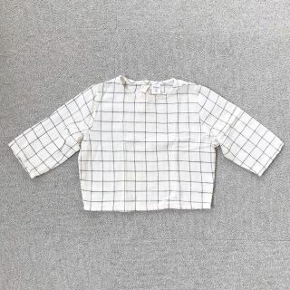 ザラキッズ(ZARA KIDS)の韓国子供服　チェック　ブラウス(シャツ/カットソー)