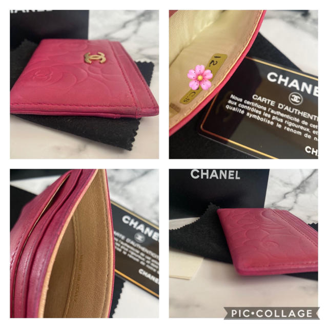 レディース【yu-ka様☆専用】CHANEL カメリア カードケース / ピンク