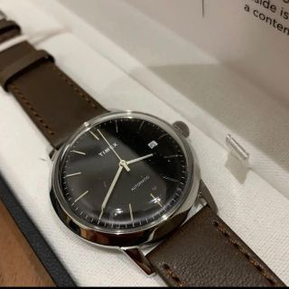 タイメックス(TIMEX)のタイメックス マーリン  40mm ブラック×ダークブラウン レザー(腕時計(アナログ))