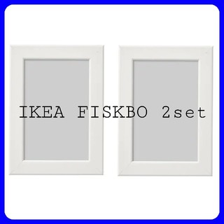 イケア(IKEA)のIKEA FISKBO フィスクボー ホワイト 2枚セット まとめ売り(フォトフレーム)