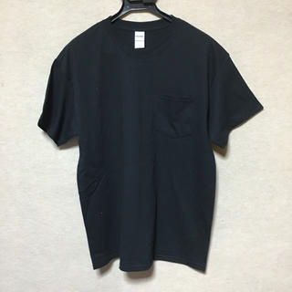 ギルタン(GILDAN)の新品 GILDAN 半袖Tシャツ ポケット付き ブラック L(Tシャツ/カットソー(半袖/袖なし))