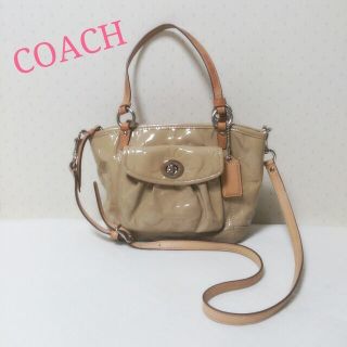 コーチ(COACH)のCOACH*エナメル2wayバッグ(ハンドバッグ)