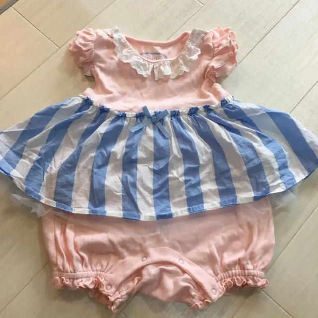 とっても可愛い半袖ロンパース❁︎サイズ70 キッズ/ベビー/マタニティのベビー服(~85cm)(ロンパース)の商品写真